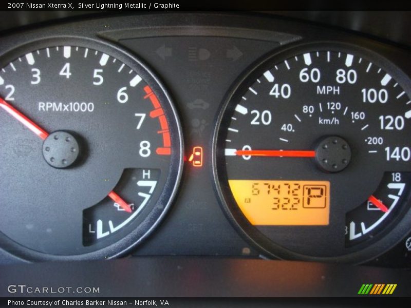 Silver Lightning Metallic / Graphite 2007 Nissan Xterra X