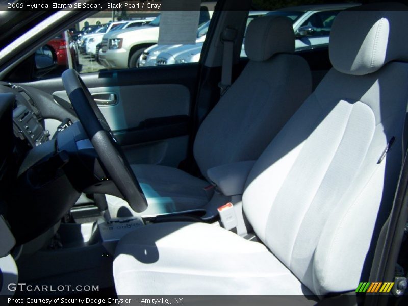 Black Pearl / Gray 2009 Hyundai Elantra SE Sedan