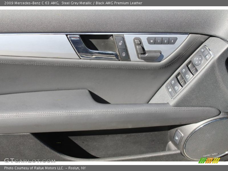 Steel Grey Metallic / Black AMG Premium Leather 2009 Mercedes-Benz C 63 AMG