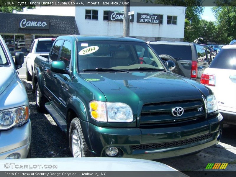 Imperial Jade Mica / Oak 2004 Toyota Tundra Limited Double Cab 4x4