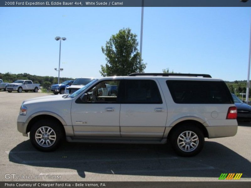 White Suede / Camel 2008 Ford Expedition EL Eddie Bauer 4x4