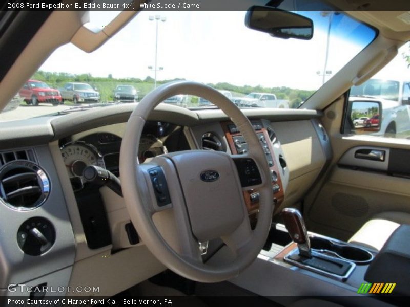 White Suede / Camel 2008 Ford Expedition EL Eddie Bauer 4x4