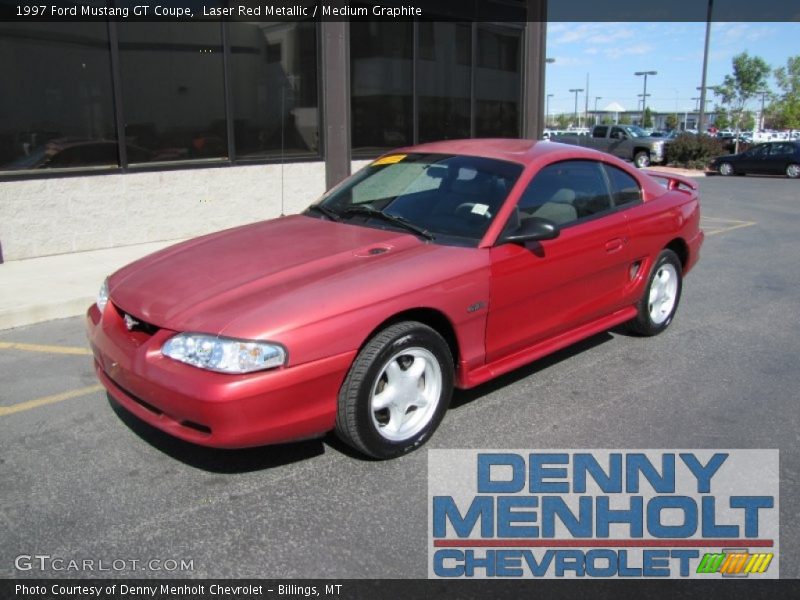 Laser Red Metallic / Medium Graphite 1997 Ford Mustang GT Coupe
