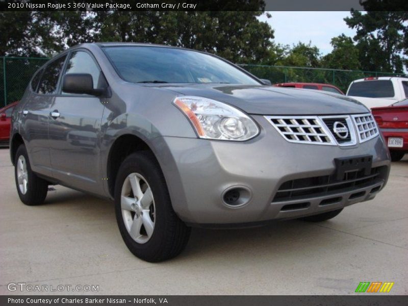 Gotham Gray / Gray 2010 Nissan Rogue S 360 Value Package