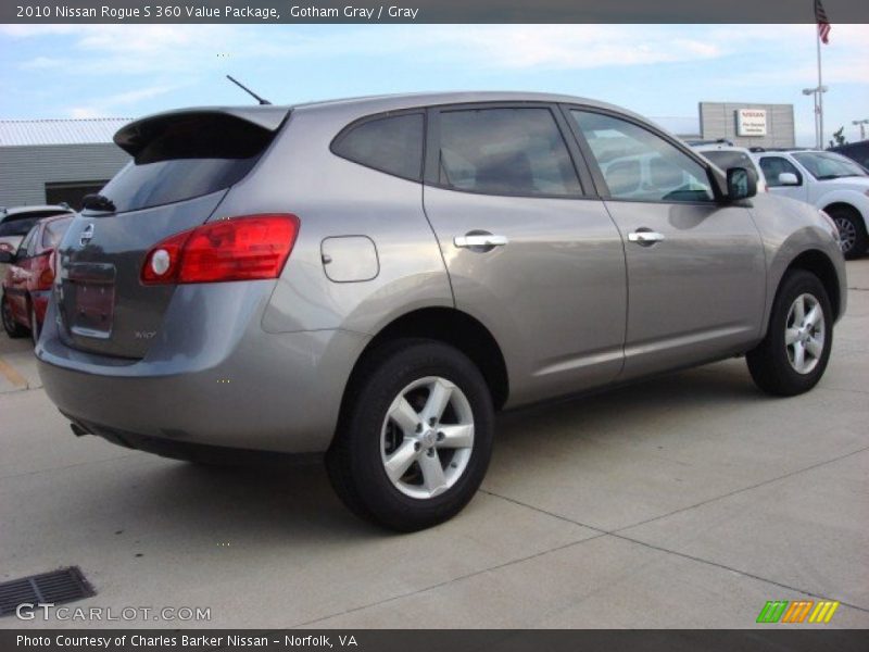 Gotham Gray / Gray 2010 Nissan Rogue S 360 Value Package