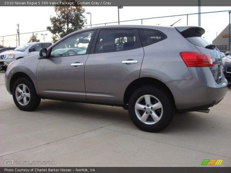 Gotham Gray / Gray 2010 Nissan Rogue S 360 Value Package
