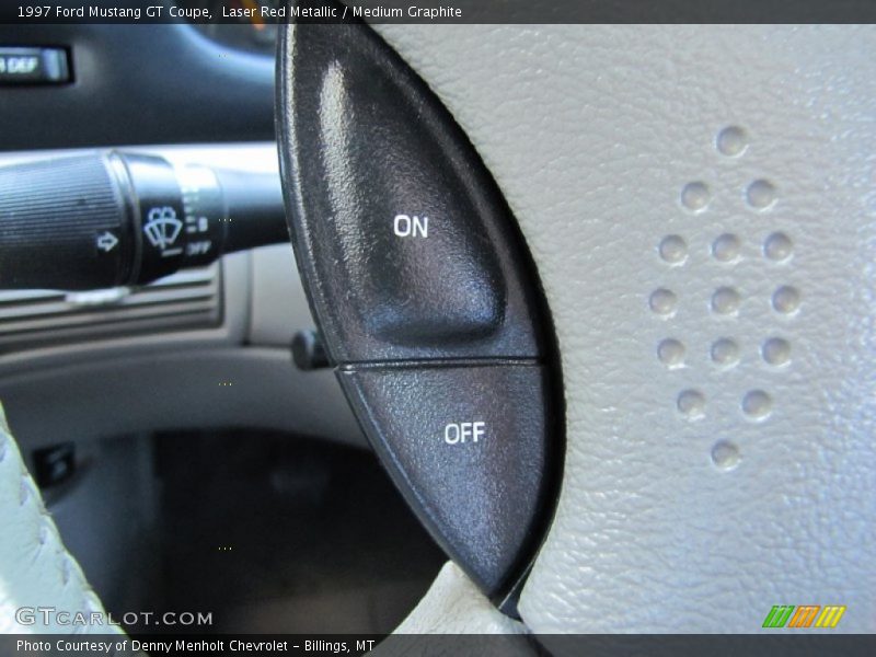Laser Red Metallic / Medium Graphite 1997 Ford Mustang GT Coupe