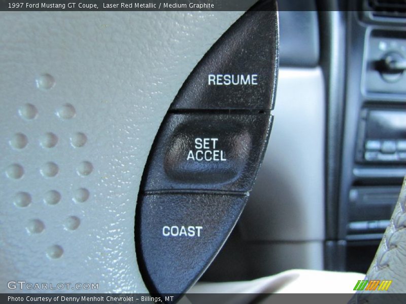 Laser Red Metallic / Medium Graphite 1997 Ford Mustang GT Coupe