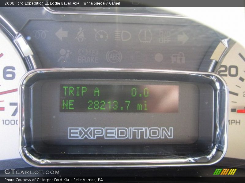 White Suede / Camel 2008 Ford Expedition EL Eddie Bauer 4x4