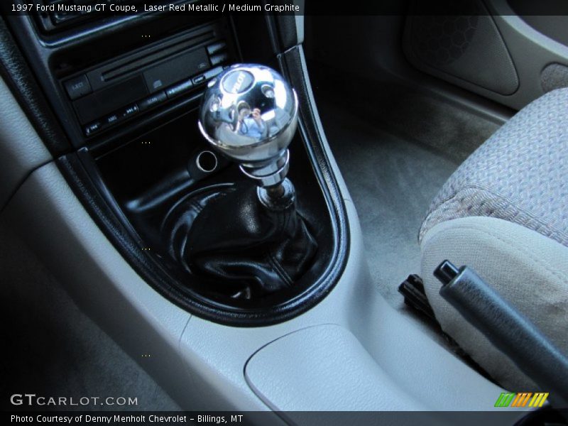 Laser Red Metallic / Medium Graphite 1997 Ford Mustang GT Coupe