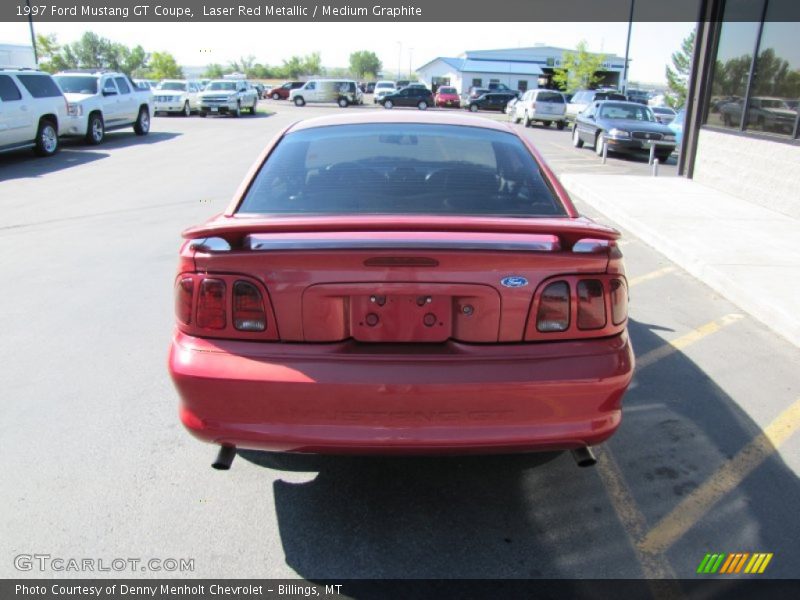 Laser Red Metallic / Medium Graphite 1997 Ford Mustang GT Coupe