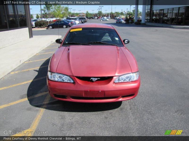Laser Red Metallic / Medium Graphite 1997 Ford Mustang GT Coupe