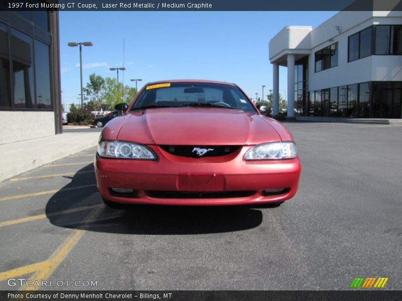 Laser Red Metallic / Medium Graphite 1997 Ford Mustang GT Coupe