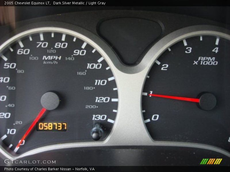 Dark Silver Metallic / Light Gray 2005 Chevrolet Equinox LT