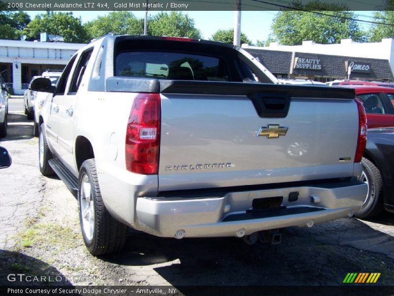Gold Mist Metallic / Ebony 2008 Chevrolet Avalanche LTZ 4x4