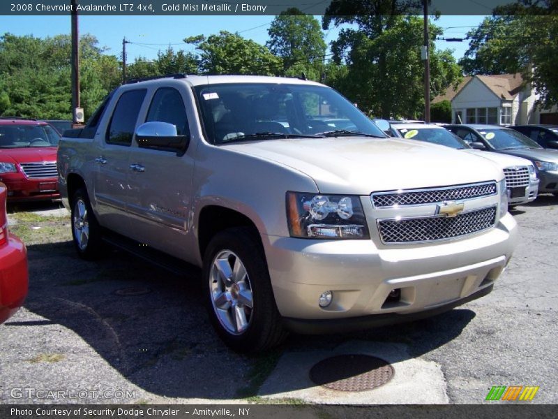 Gold Mist Metallic / Ebony 2008 Chevrolet Avalanche LTZ 4x4