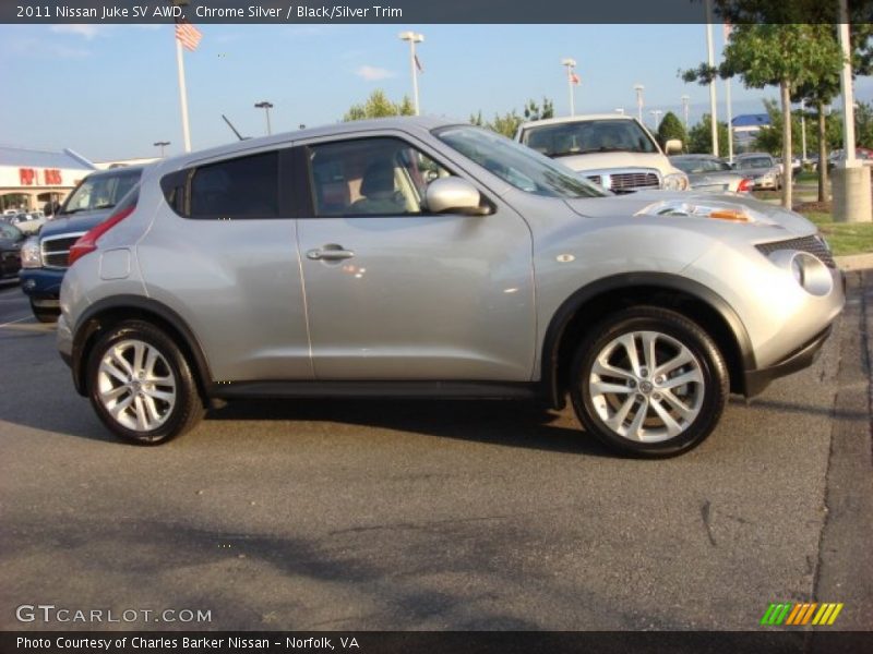 Chrome Silver / Black/Silver Trim 2011 Nissan Juke SV AWD