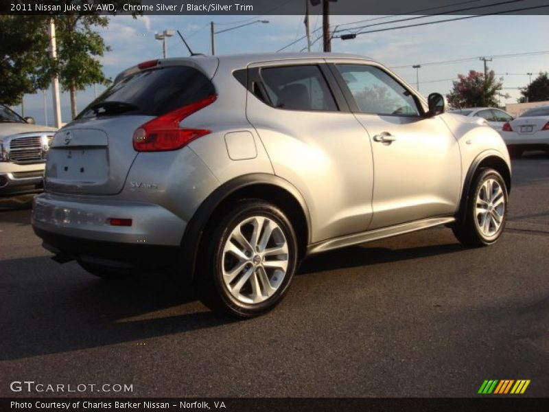 Chrome Silver / Black/Silver Trim 2011 Nissan Juke SV AWD