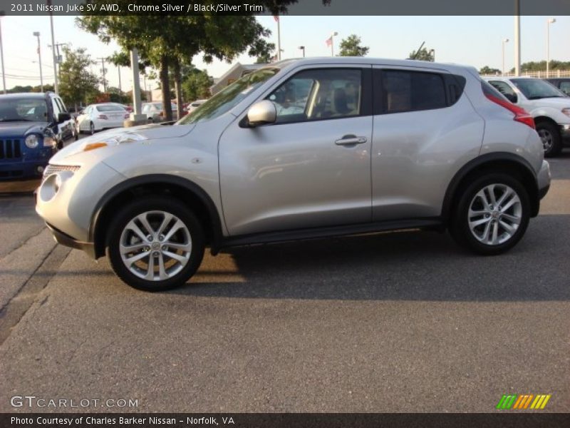 Chrome Silver / Black/Silver Trim 2011 Nissan Juke SV AWD