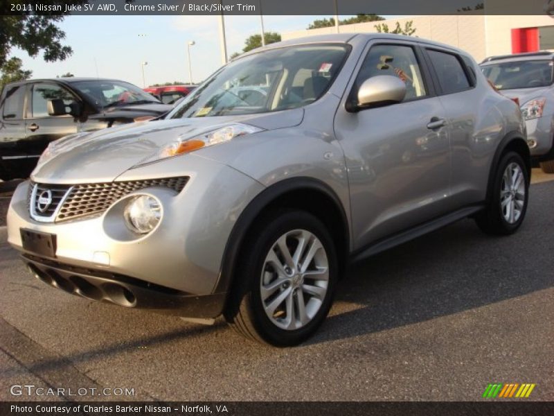 Chrome Silver / Black/Silver Trim 2011 Nissan Juke SV AWD
