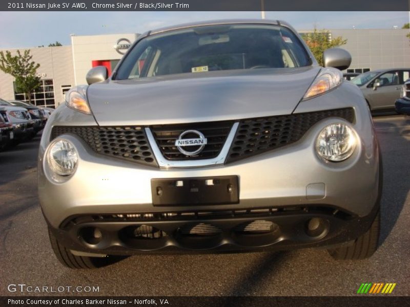 Chrome Silver / Black/Silver Trim 2011 Nissan Juke SV AWD