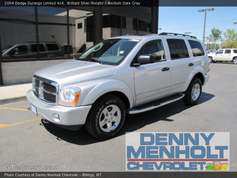 Brilliant Silver Metallic / Medium Slate Gray 2004 Dodge Durango Limited 4x4