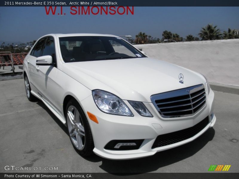 Arctic White / Almond/Black 2011 Mercedes-Benz E 350 Sedan