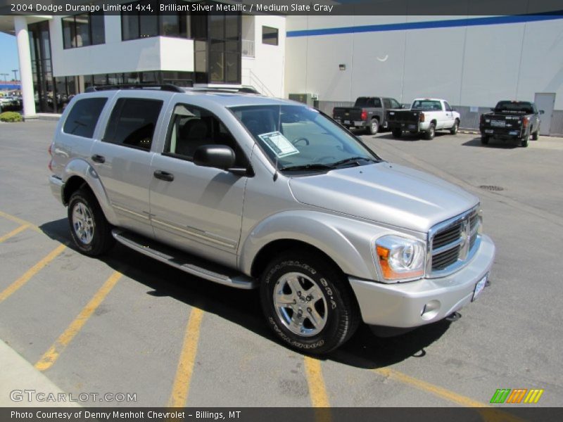 Brilliant Silver Metallic / Medium Slate Gray 2004 Dodge Durango Limited 4x4