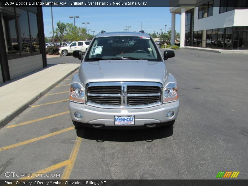 Brilliant Silver Metallic / Medium Slate Gray 2004 Dodge Durango Limited 4x4