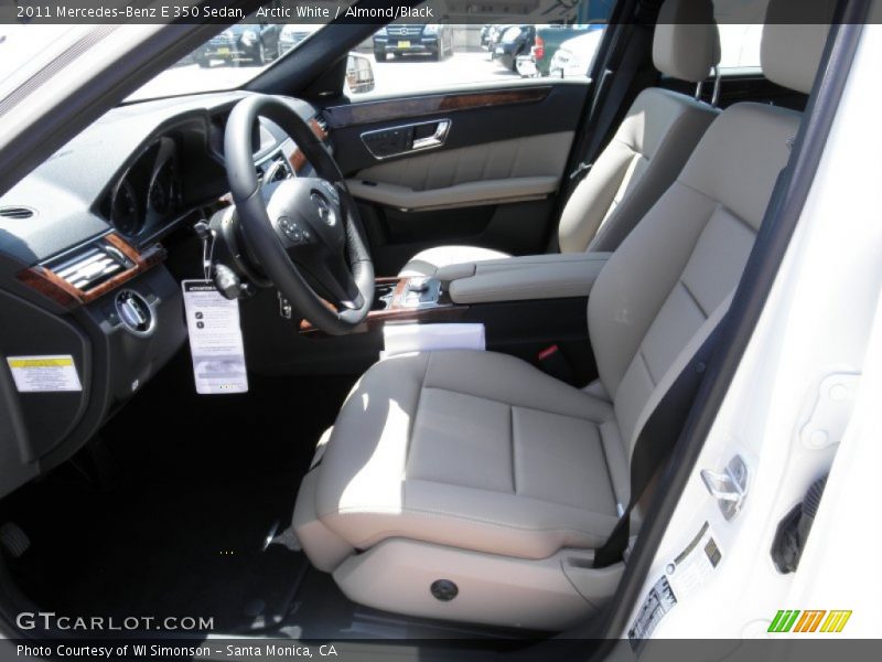 Arctic White / Almond/Black 2011 Mercedes-Benz E 350 Sedan