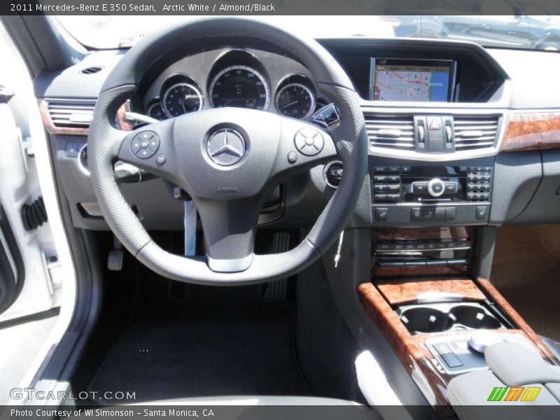 Arctic White / Almond/Black 2011 Mercedes-Benz E 350 Sedan