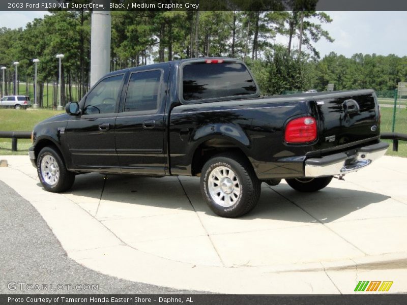 Black / Medium Graphite Grey 2003 Ford F150 XLT SuperCrew