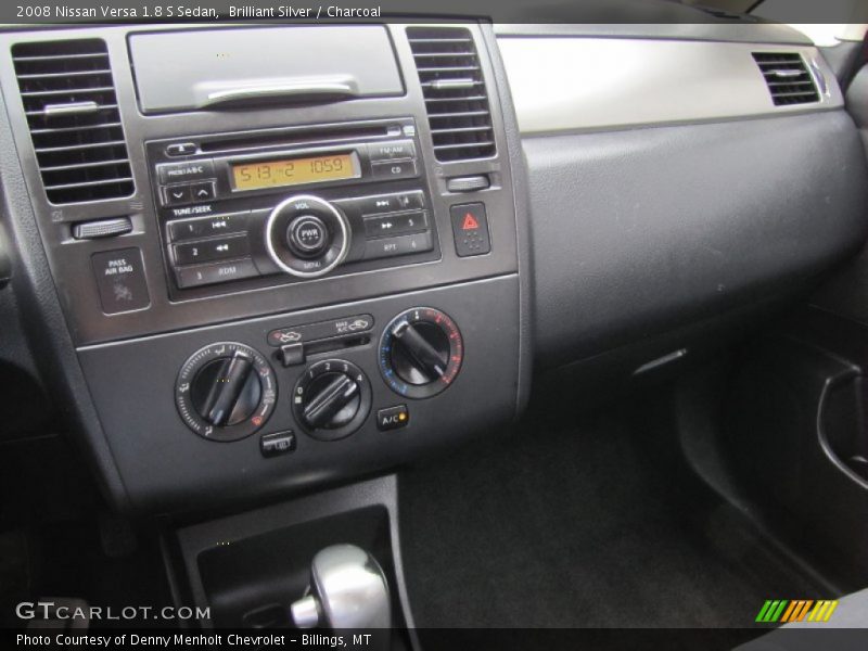 Brilliant Silver / Charcoal 2008 Nissan Versa 1.8 S Sedan