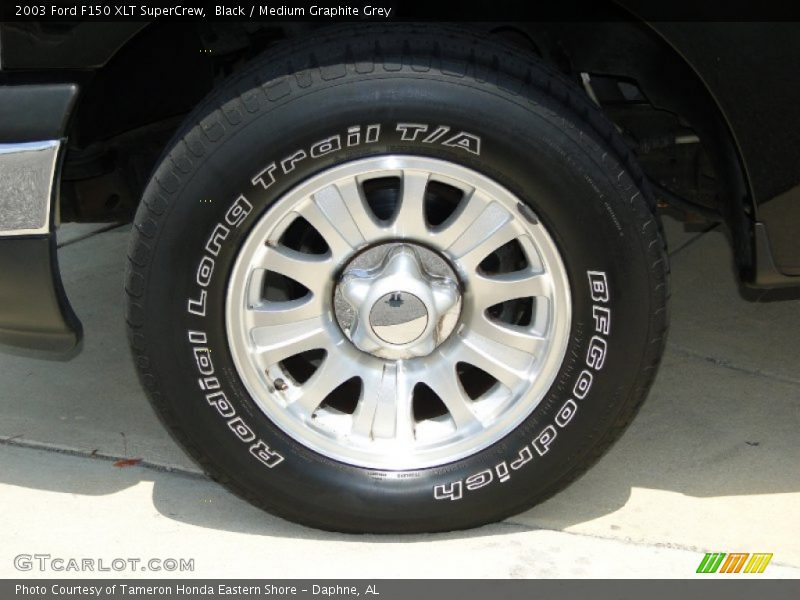 Black / Medium Graphite Grey 2003 Ford F150 XLT SuperCrew
