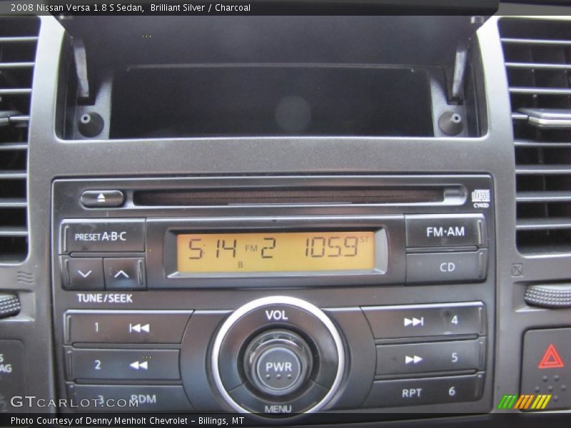 Brilliant Silver / Charcoal 2008 Nissan Versa 1.8 S Sedan