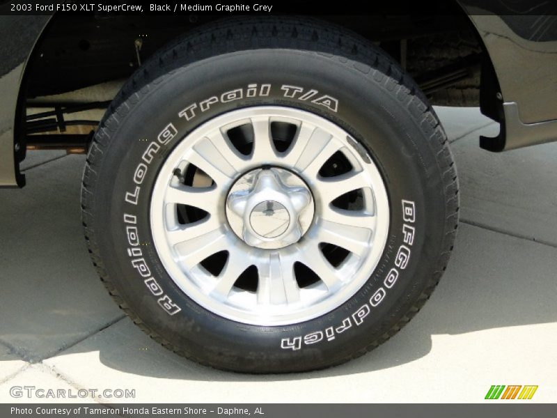 Black / Medium Graphite Grey 2003 Ford F150 XLT SuperCrew