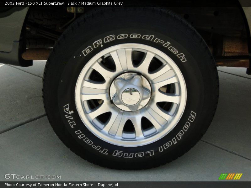 Black / Medium Graphite Grey 2003 Ford F150 XLT SuperCrew