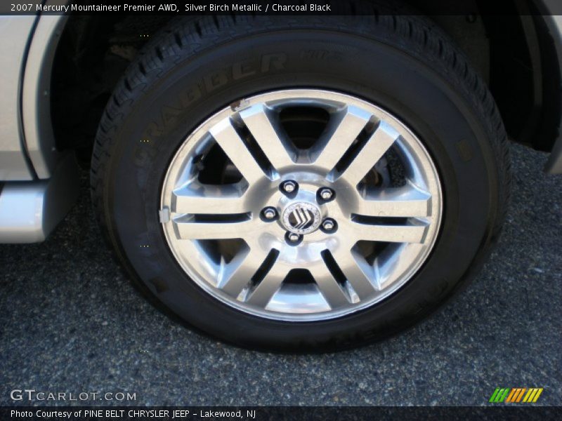 Silver Birch Metallic / Charcoal Black 2007 Mercury Mountaineer Premier AWD