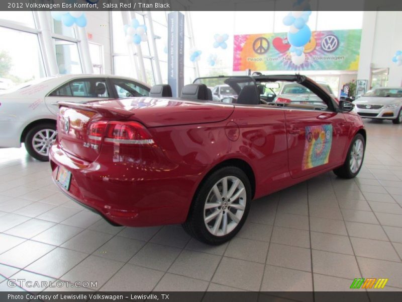 Salsa Red / Titan Black 2012 Volkswagen Eos Komfort