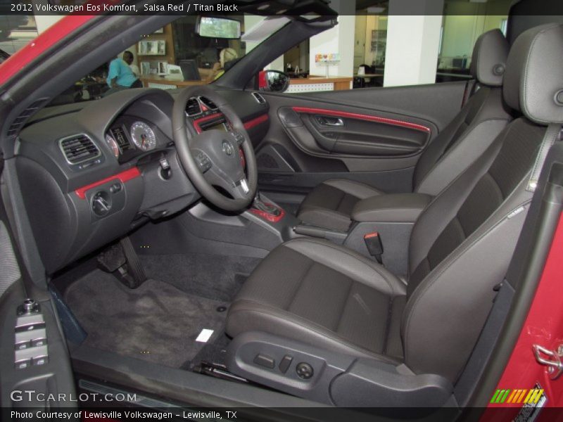 Salsa Red / Titan Black 2012 Volkswagen Eos Komfort