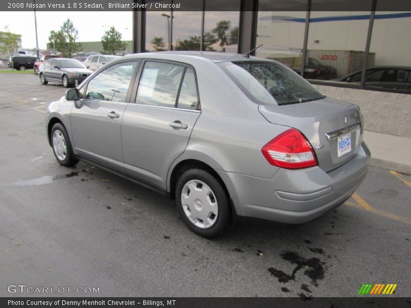 Brilliant Silver / Charcoal 2008 Nissan Versa 1.8 S Sedan