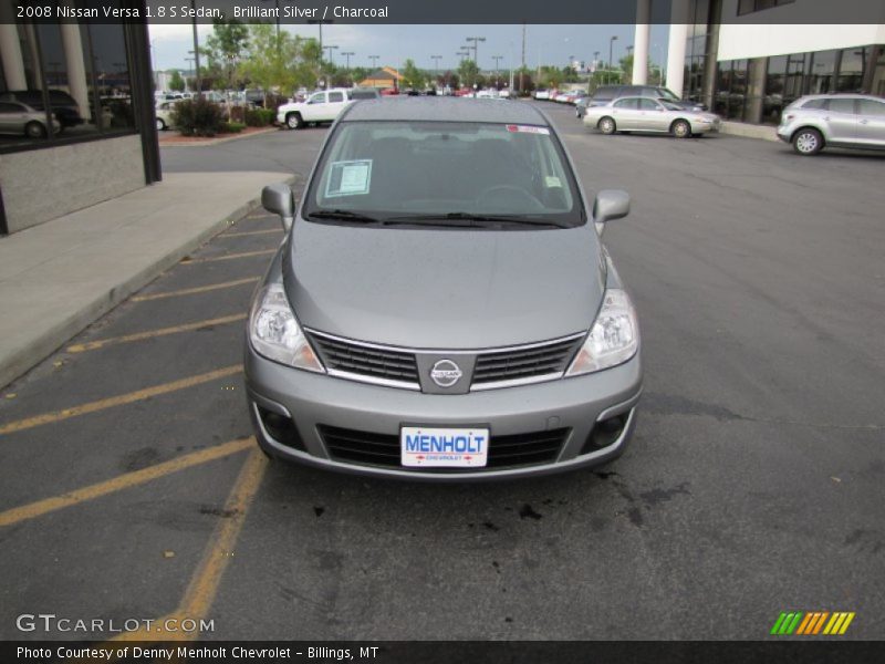 Brilliant Silver / Charcoal 2008 Nissan Versa 1.8 S Sedan