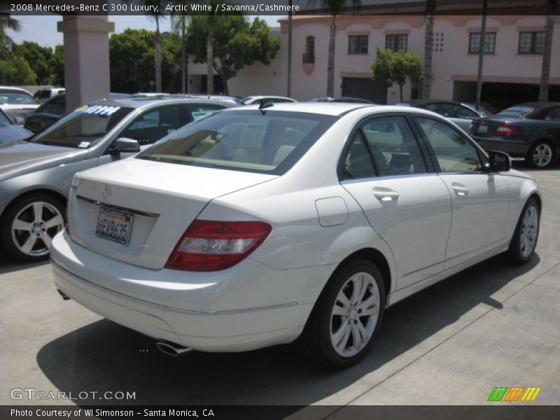 Arctic White / Savanna/Cashmere 2008 Mercedes-Benz C 300 Luxury