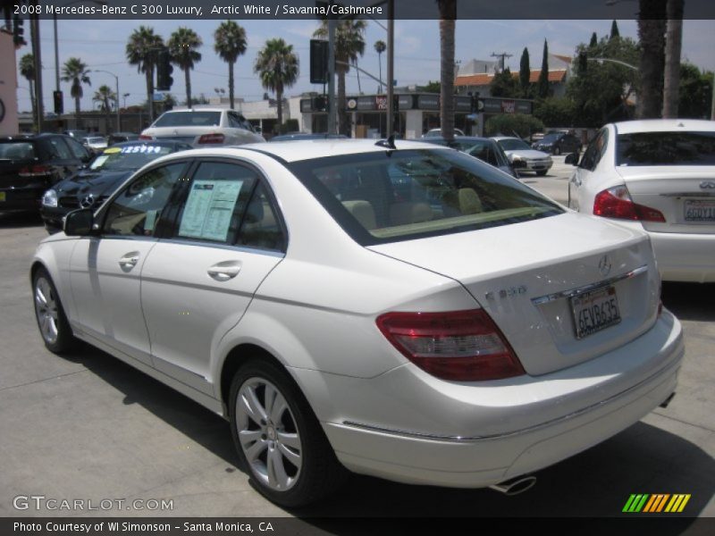 Arctic White / Savanna/Cashmere 2008 Mercedes-Benz C 300 Luxury