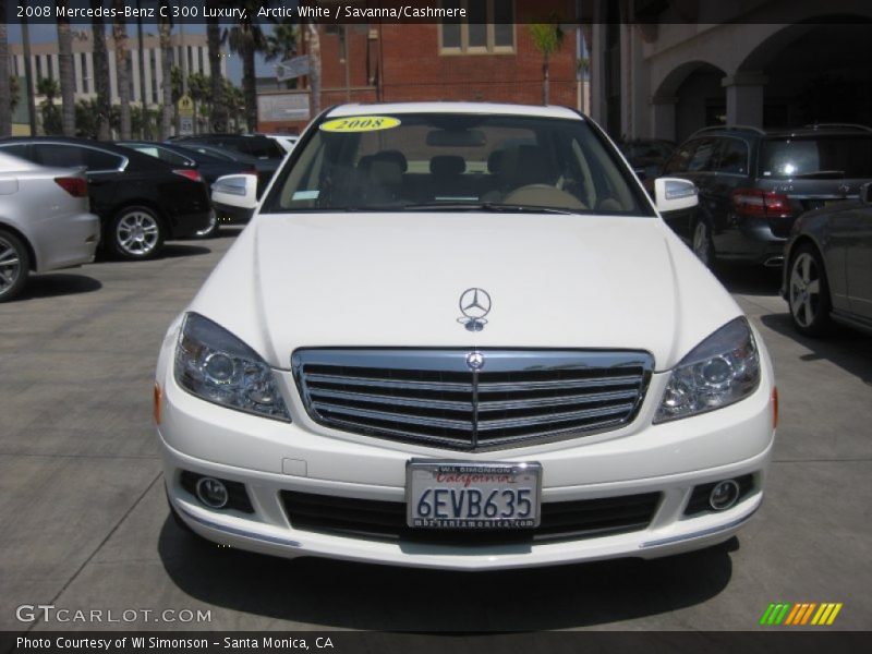 Arctic White / Savanna/Cashmere 2008 Mercedes-Benz C 300 Luxury