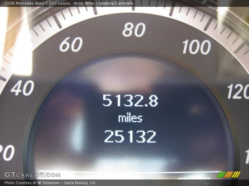 Arctic White / Savanna/Cashmere 2008 Mercedes-Benz C 300 Luxury