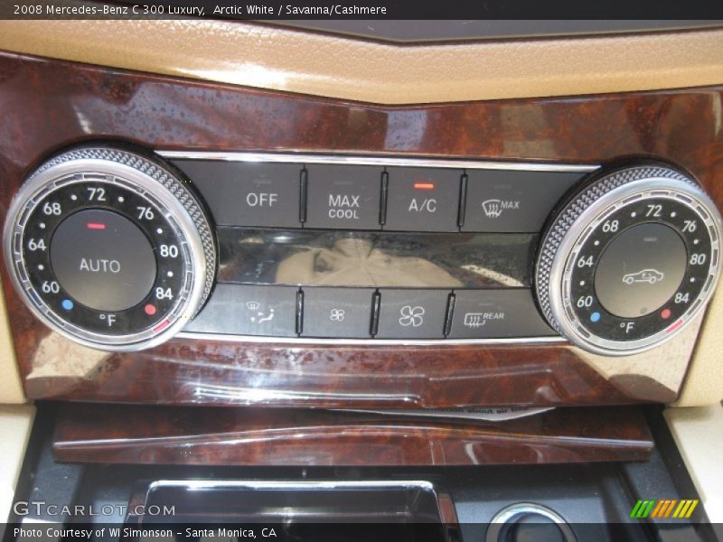 Arctic White / Savanna/Cashmere 2008 Mercedes-Benz C 300 Luxury
