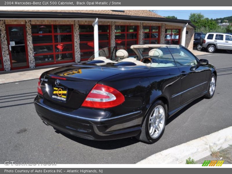 Black Opal Metallic / Stone 2004 Mercedes-Benz CLK 500 Cabriolet