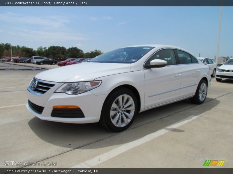 Candy White / Black 2012 Volkswagen CC Sport