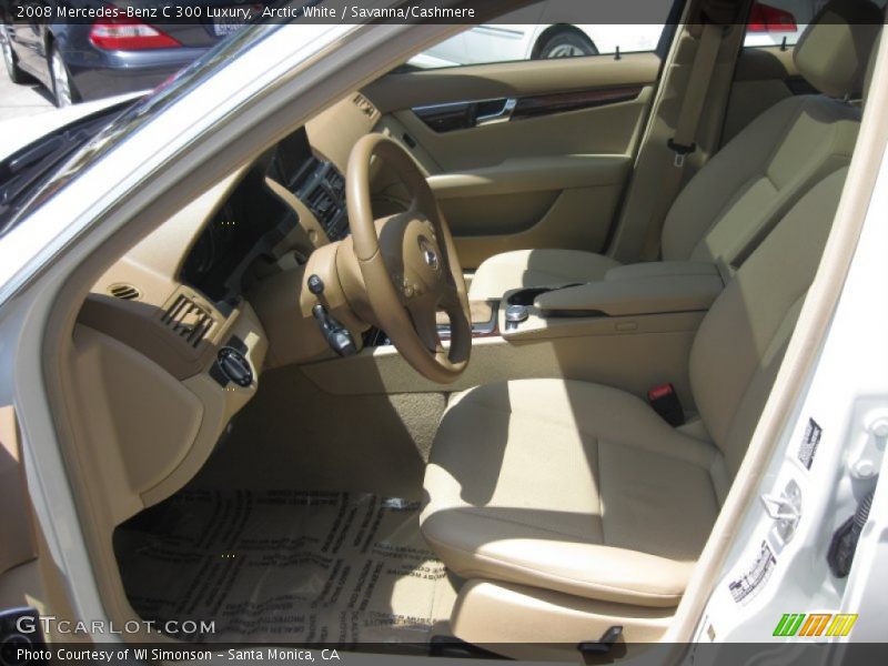 Arctic White / Savanna/Cashmere 2008 Mercedes-Benz C 300 Luxury